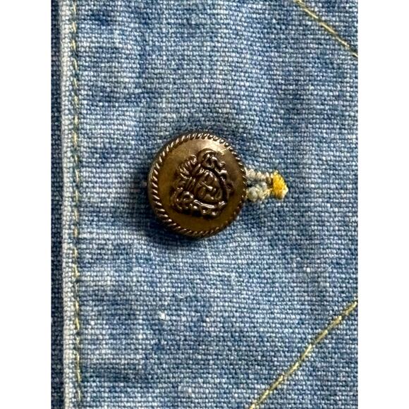 Versace Jeans Couture Light wash Denim Button down western Shirt Men's Size L - Picture 7 of 11